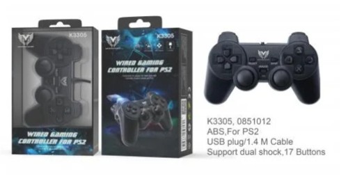 Manette ps2 dual shock k3305 - shock,