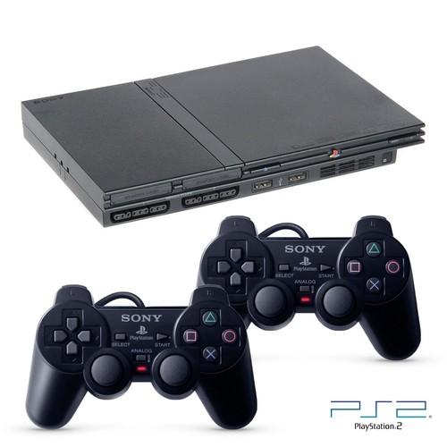 Console playstation ps2 slim - console,
