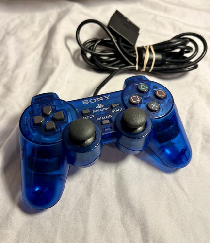 Controller analogico ps2 blu - controller,