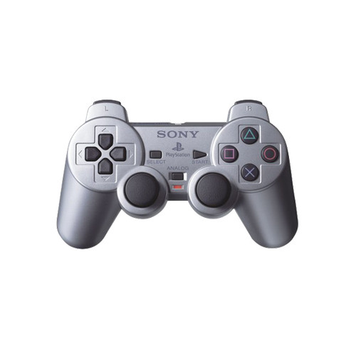 Mando dual shock plata ps2 - 2,